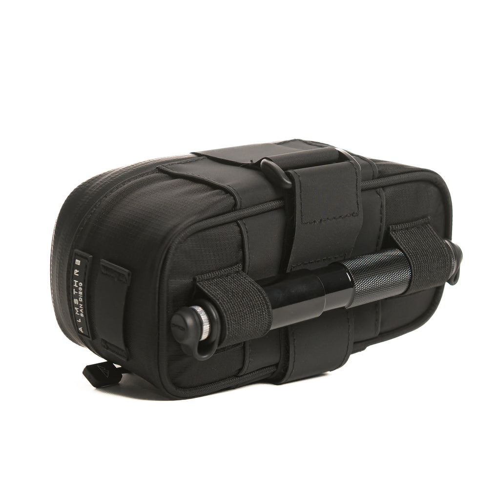 cycling saddle bag pump mount